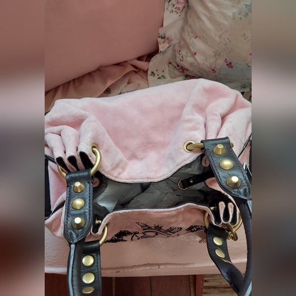 🎀 Rare Baby Pink Juicy Couture Bag - Picture 5 of 11
